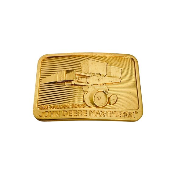 John Deere & Co Commemorative Max Emerge Belt Buckle 1984 #5379 (5417) - Picture 4 of 6